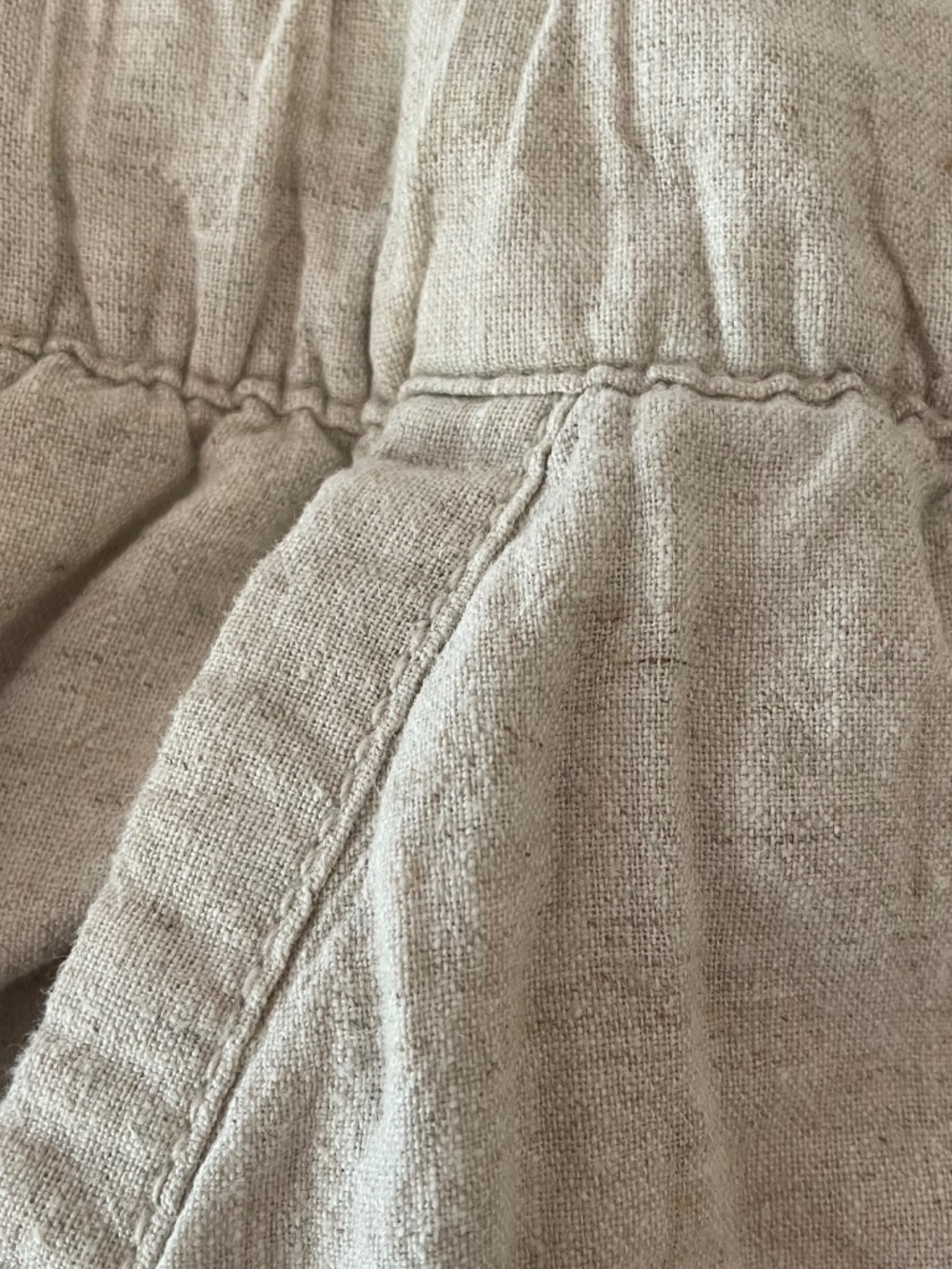 Lane Bryant Linen Wide Leg High Rise Oatmeal Beige Pants Trousers Plus Size 22 - Picture 4 of 13